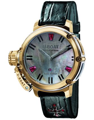 AAA Replica U-Boat Chimera Auto 40 Gold Mother of Pearl Watch 8034