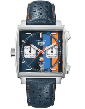 AAA Replica Tag Heuer Monaco Calibre 11 Gulf Special Edition Watch CAW211R.FC6401