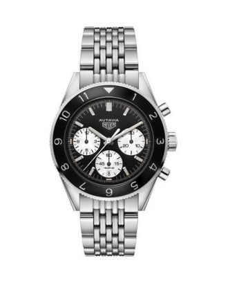 AAA Replica TAG Heuer Autavia Heuer 02 Stainless Steel Inverted Panda Watch CBE2110.BA0687