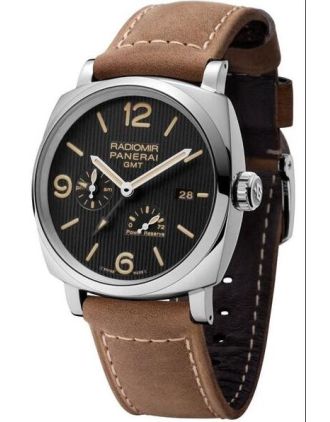 AAA Replica Panerai Radiomir 1940 3 Days GMT Power Reserve Automatic Acciaio Tuxedo Mens Watch PAM00658