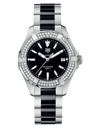 AAA Replica Tag Heuer Aquaracer Quartz 35mm Ladies Watch way131e.ba0913