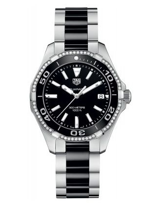 AAA Replica Tag Heuer Aquaracer Quartz 35mm Ladies Watch way131g.ba0913
