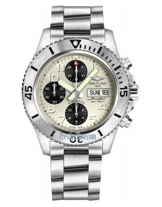 AAA Replica Breitling Superocean Chronograph Steelfish 44 Mens Watch a13341c3/g782-ss