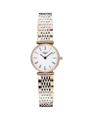 Longines La Grande Classique Two Tone Band White Dial Diamond Bezel Femme 622104