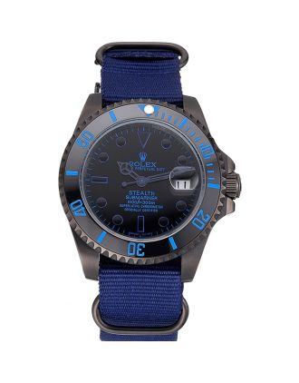 Rolex Stealth Submariner Blue Nylon Strap 622008