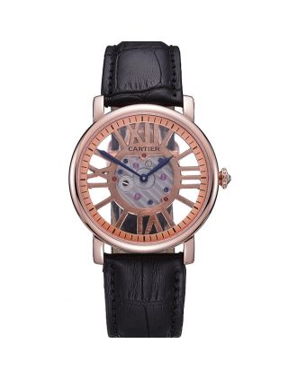 Cartier Rotonde Skeleton Flying Tourbillon Black 621966