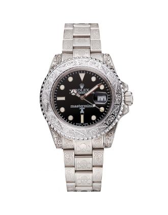 Rolex Mastermind Japan Limited Edition Black Dial White Case And Bracelet 1454081