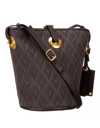 Valentino Viva Valentino Fabric Bucket Bag Military Green