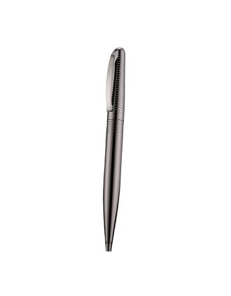 Christian Dior Horizontally Grooved Upper Body Dark Grey Ballpoint Pen 622749