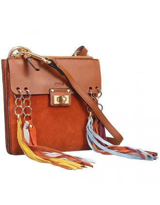 Chloe Jane Tassel Trim Tan Crossbody Bag 18927076