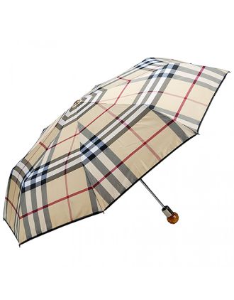 Burberry Camel Check Folding Umbrella