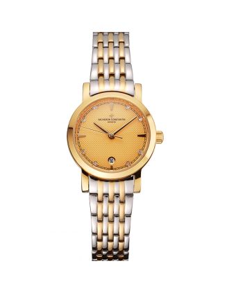 Vacheron Constantin Fine Gold Dial With Diamonds Gold Case Two Tone Bracelet