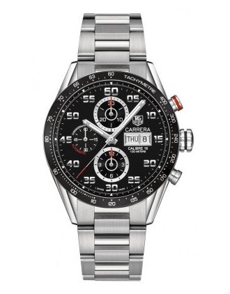 AAA Replica Tag Heuer Carrera Day Date Automatic Chronograph 43mm Mens Watch cv2a1r.ba0799