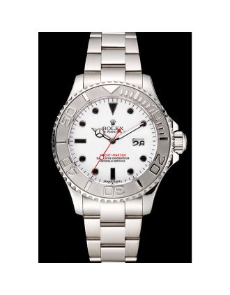 Rolex Yacht-Master White Dial Stainless Steel Case And Bracelet