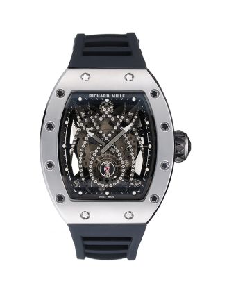 Richard Mille Tourbillion Spider RM 19-01 Silver Case Black Rubber Bracelet 1454256