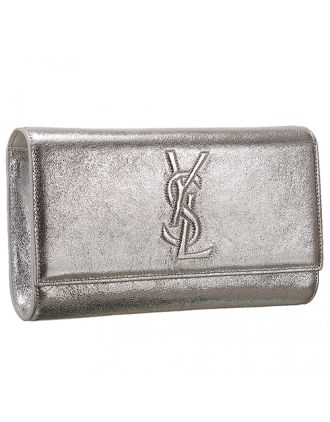 Saint Laurent Belle De Jour Clutch Silver 608314