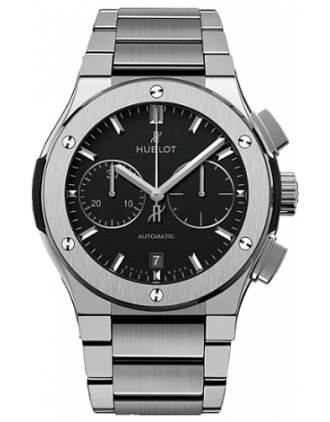 AAA Replica Hublot Classic Fusion Chronograph Titanium Bracelet Watch 520.NX.1170.NX