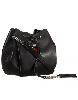 Saint Laurent Black Monogram Pin Bucket Bag 18927015