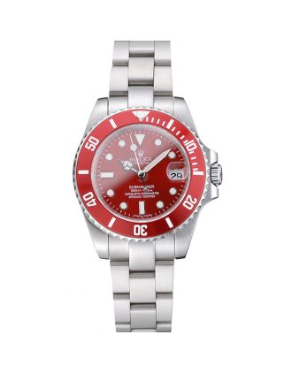 Rolex Submariner Red Dial Stainless Steel Bracelet 1454154