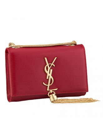 Saint Laurent Cassandre Tassel Red Shoulder Bag