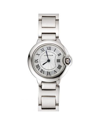Cartier Ballon Bleu 30mm White Dial Stainless Steel Case And Bracelet