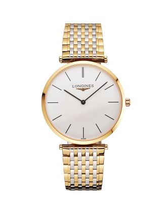 Swiss Longines Grande Classique White Dial Gold Case Two Tone Bracelet