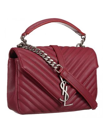 Saint Laurent College Monogram Medium Bag Burgundy 18926839