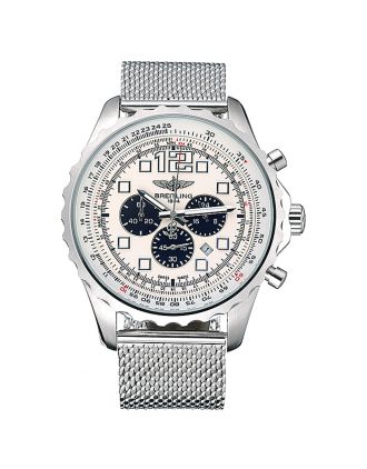 Breitling Navitimer Stainless Steel Strap Beige Dial
