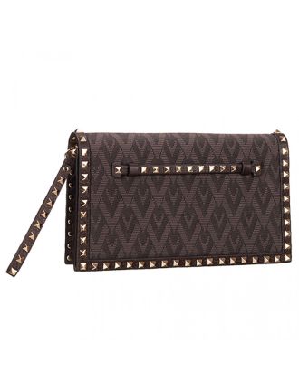 Valentino Viva Valentino Fabric Clutch Military Green