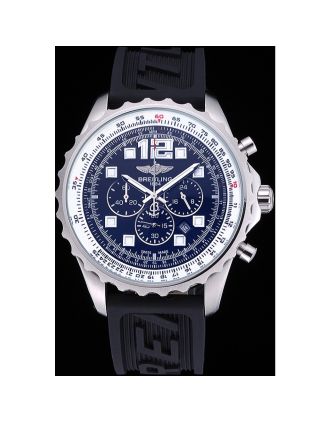Breitling Professional Chronospace Black Dial Rubber Bracelet 622504