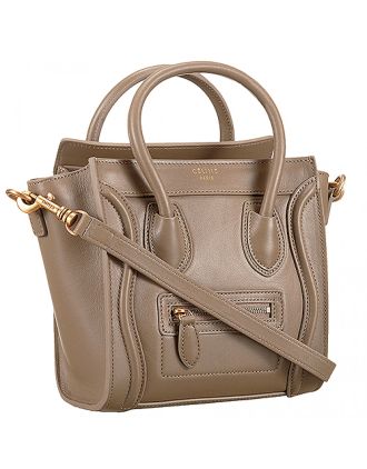 Celine Nano Luggage Khaki