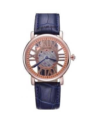 Cartier Rotonde Skeleton Flying Tourbillon Blue 621965