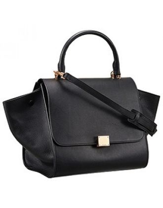 Celine Trapeze Black Bag 607301