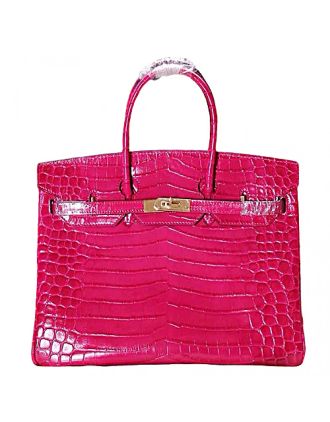 Hermes Birkin 35 Crocodile Rose Tyrien 608060