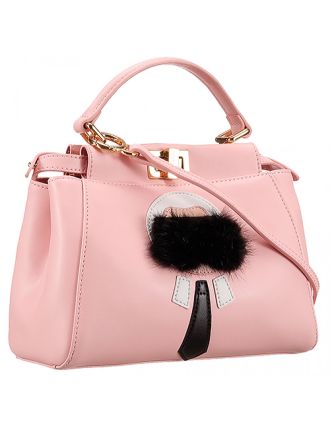 Fendi Peekaboo Karlito Capsule Detail Pink Bag