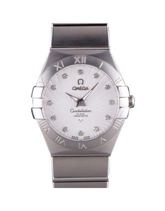 Omega Constellation White Dial Stainless Steel Band 621457