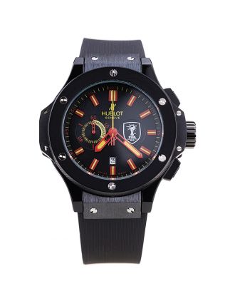 Hublot Limited Edition Ayrton Senna Black Dial Watch Red Hands
