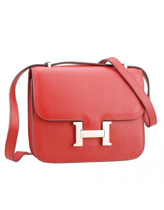 Hermes Constance Red with Golden Buckle