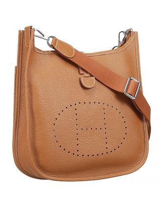 Hermes Tan Evelyne Shoulder Bag