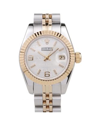 Rolex Datejust Two Tone Stainless Steel Yellow Gold Plated 98079