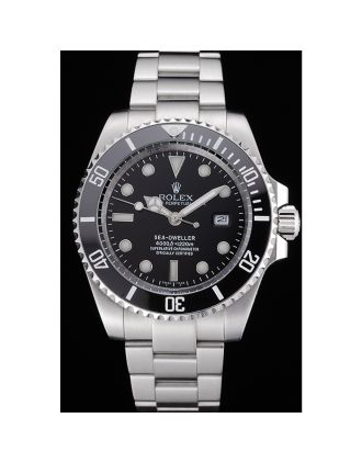Rolex Sea Dweller Black Dial Stainless Steel Case And Bracelet 622837