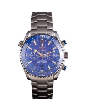 Omega James Bond Skyfall Chronometer Watch with Blue Dial and Blue Bezel om226 621378