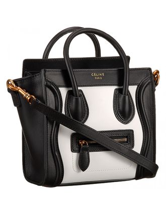 Celine Nano Luggage Black And White