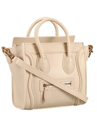 Celine Nano Luggage Beige