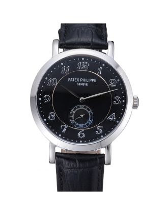 Patek Philippe Calatrava Stainless Steel Black Dial 621987