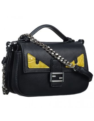 Fendi Double Micro Baguette Monster Black Bag 18927089