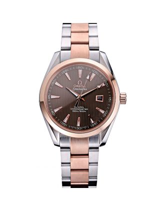 Omega Seamaster Brown Dial Two Tone 622168
