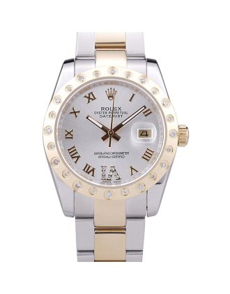 Rolex Datejust Diamond Bezel White Dial 7464