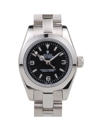 Rolex Explorer Polished Stainless Steel Black Dial 98089