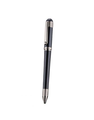Bentley Silver Rimmed Black Ballpoint Pen 622791